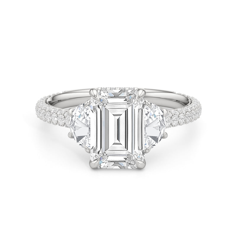 The Juliet Three Stone Engagement Ring