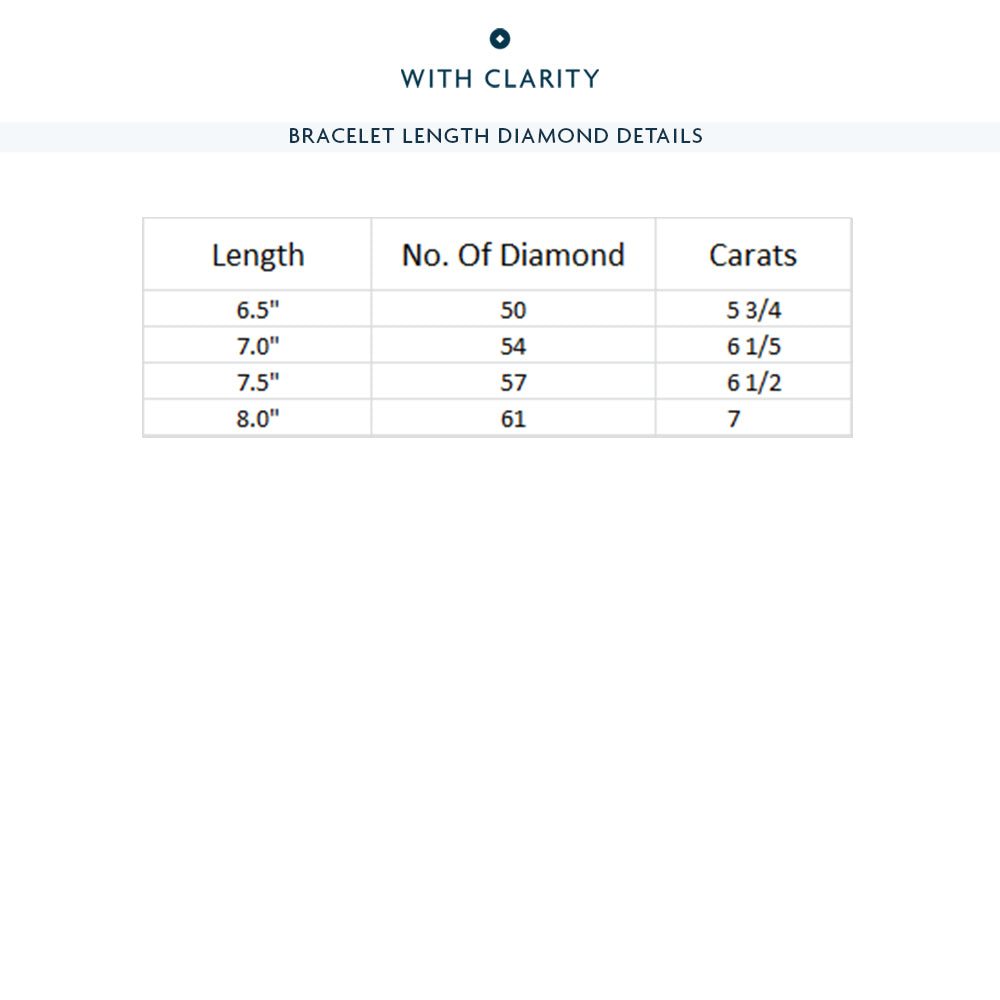 Four Prong Lab Diamond Tennis Bracelet with 6 Cut Diamond in 14KT Rose Gold view 4
