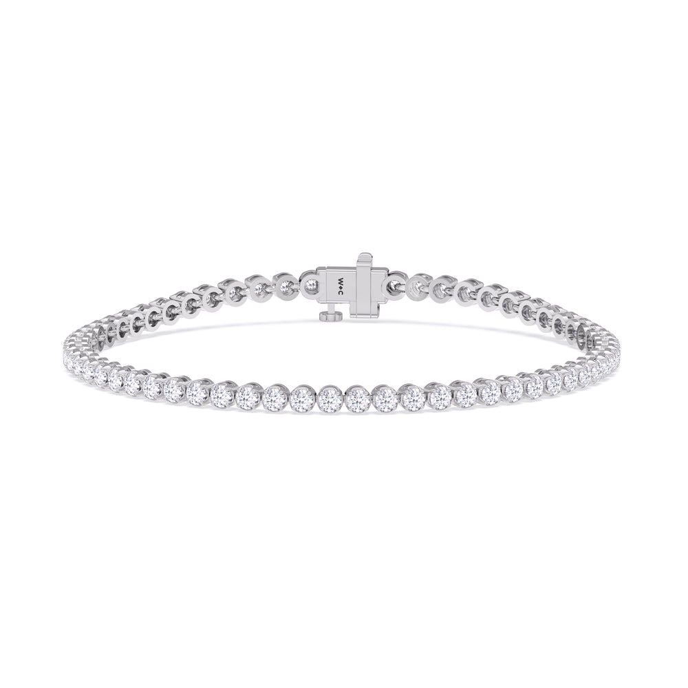 The Forever Set with 2 1/4 Cut Diamond in 14KT White Gold view 4
