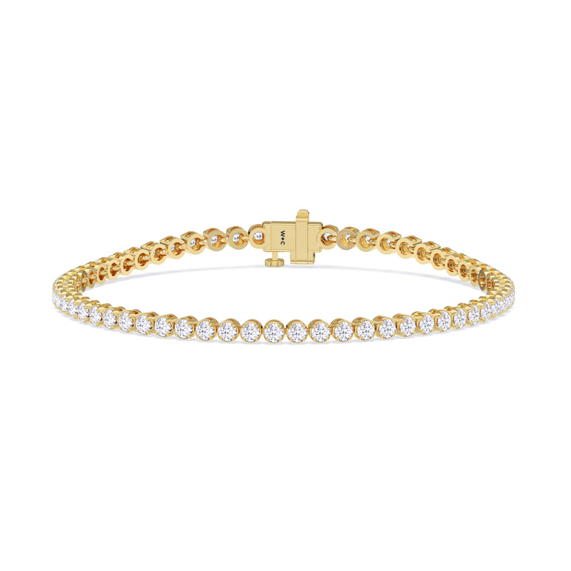 Four Prong Lab Diamond Tennis Bracelet