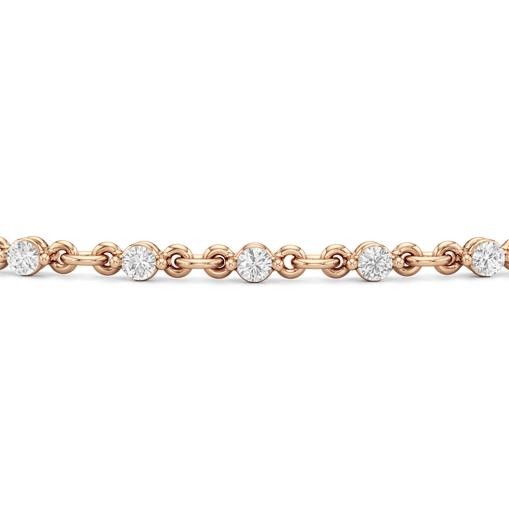 Lab Diamond Chain Lab Diamond Chain Link Bracelet – With Clarity