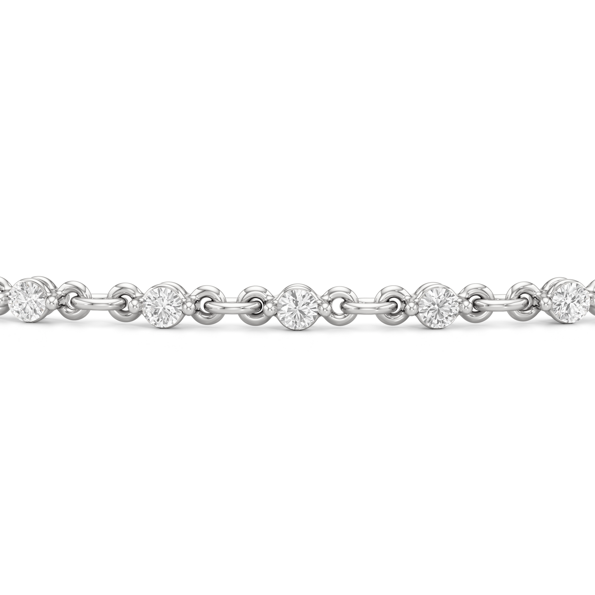 Lab Diamond Chain Link Bracelet – With Clarity