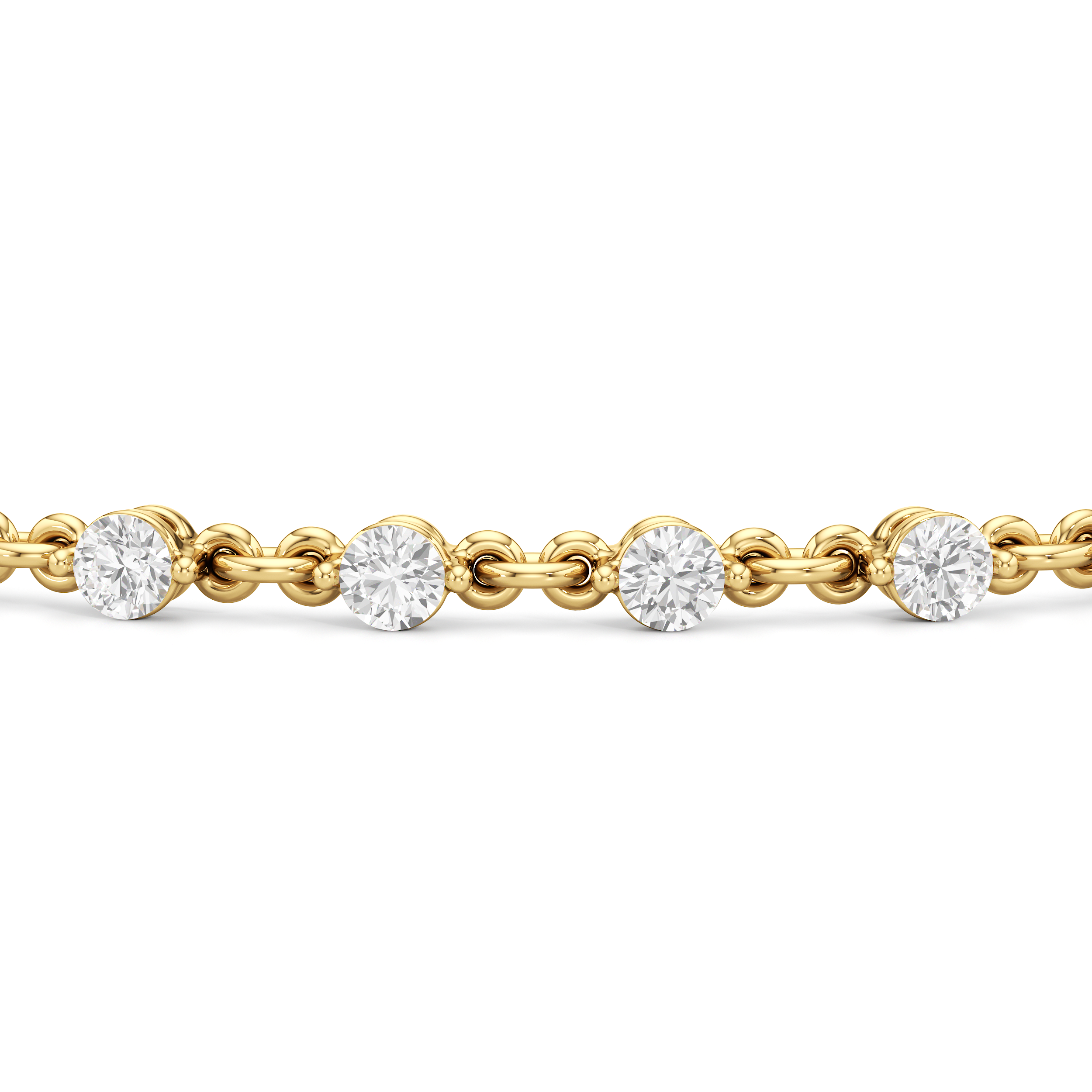 Lab Diamond Chain Link Bracelet – With Clarity