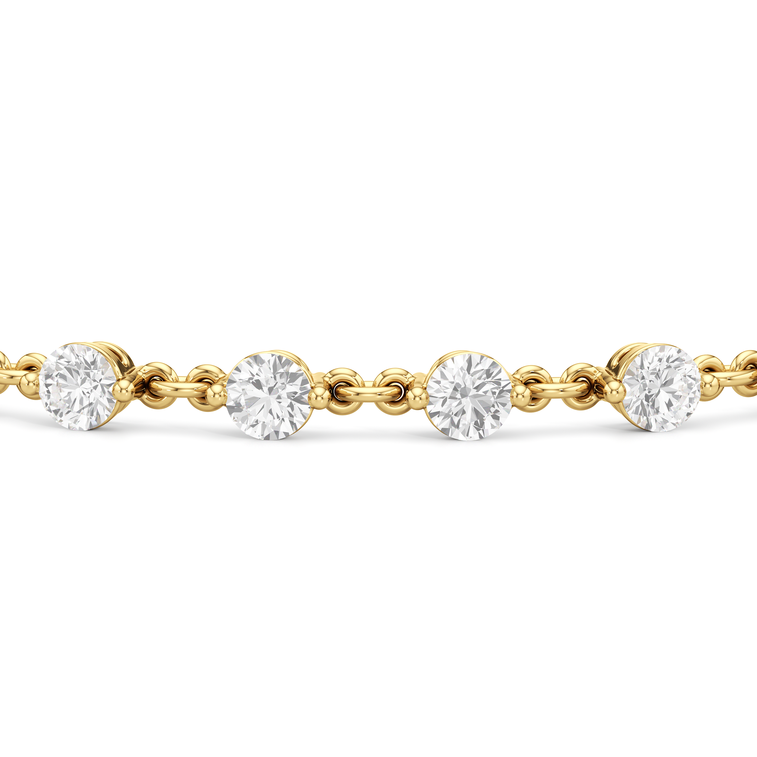 Lab Diamond Chain Lab Diamond Chain Link Bracelet – With Clarity