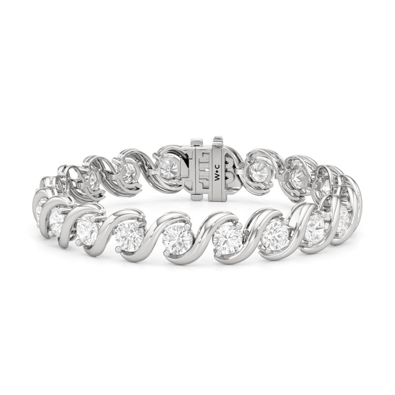 Spiral Tennis Bracelet