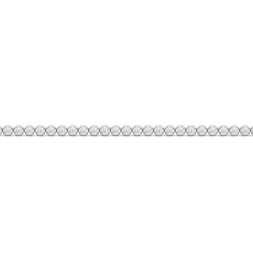 The Kelly Bar Bracelet with Lab Cut Diamond in 14KT White Gold view 6
