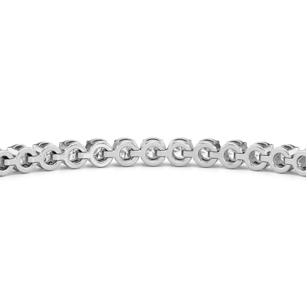 The Kelly Bar Bracelet with Lab Cut Diamond in 14KT White Gold view 5
