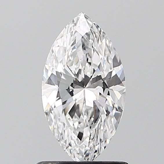 1.0 Carat Marquise Lab Diamond with  Cut Diamond in 14KT  view 1
