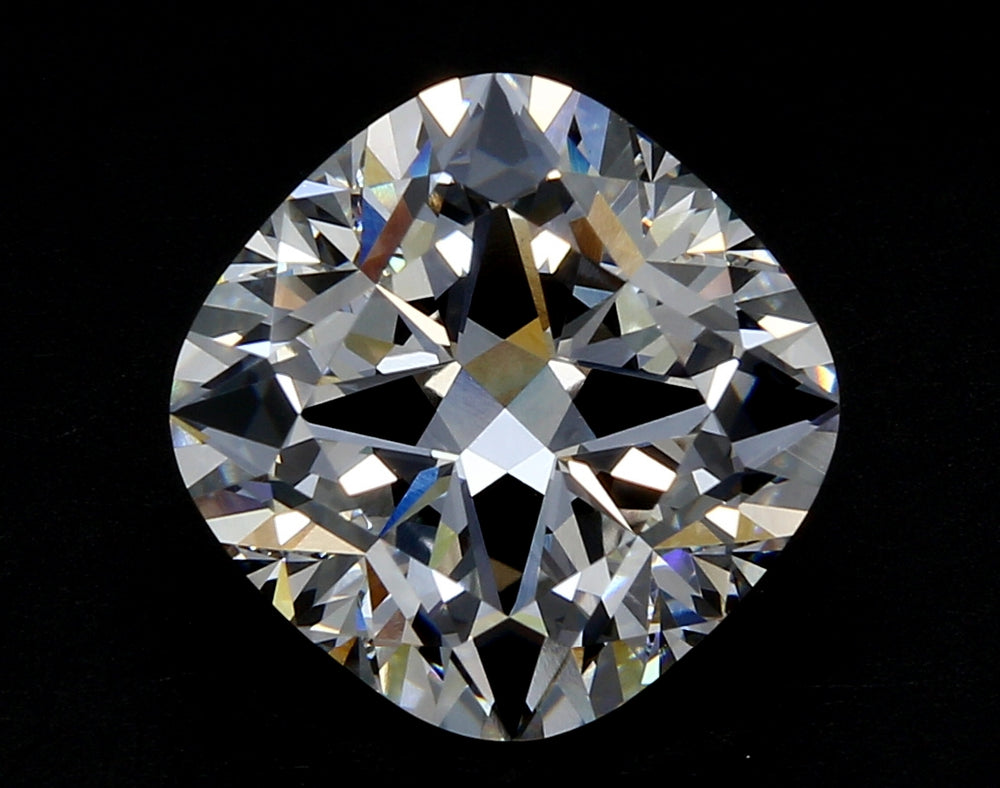 3.32 Carat Cushion Lab Diamond with  Cut Diamond in 14KT  view 1
