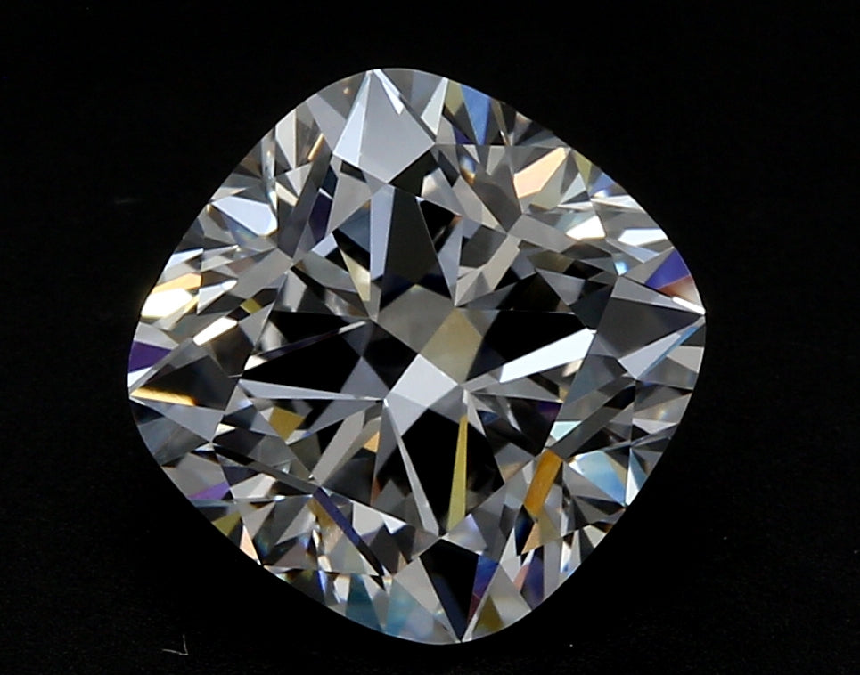 2.53 Carat Cushion Lab Diamond with  Cut Diamond in 14KT  view 1
