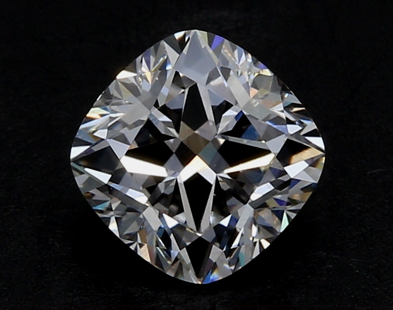 1.52 Carat Cushion Lab Diamond with  Cut Diamond in 14KT  view 1

