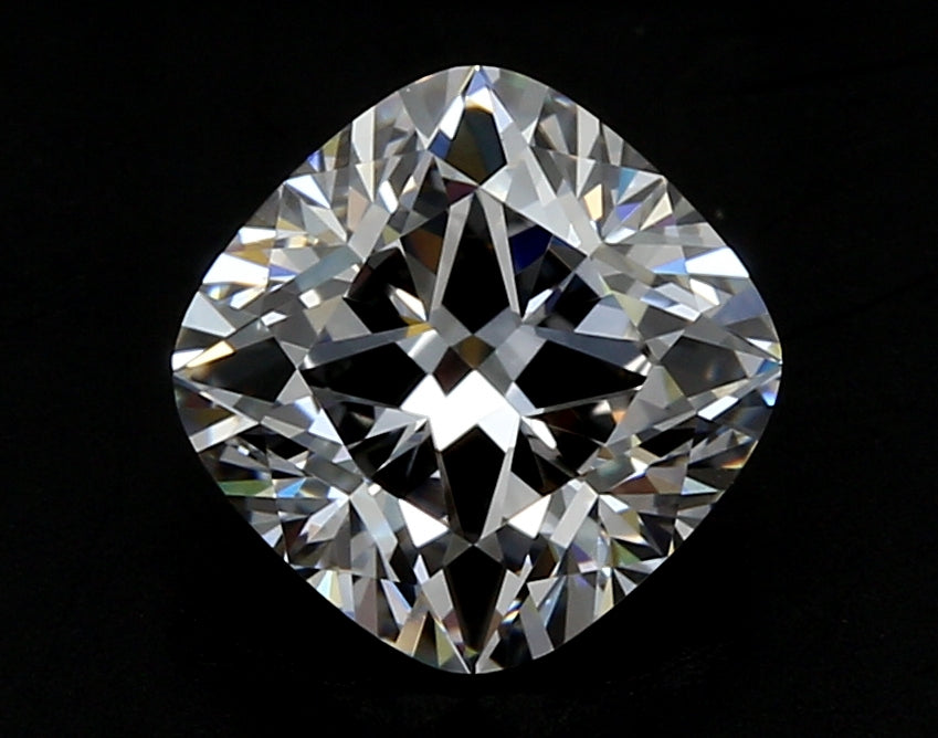 2.08 Carat Cushion Lab Diamond with  Cut Diamond in 14KT  view 1
