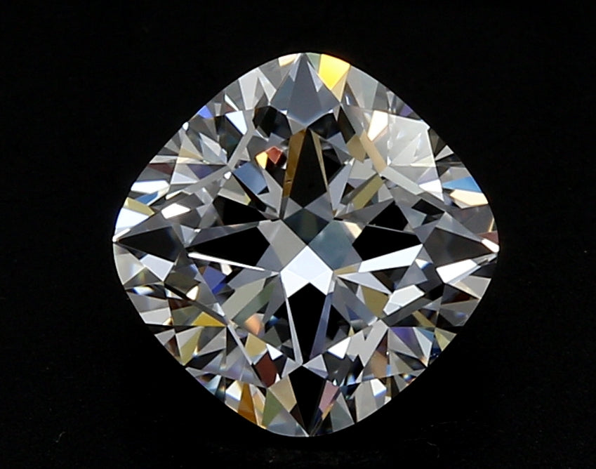 0.94 Carat Cushion Lab Diamond with  Cut Diamond in 14KT  view 1
