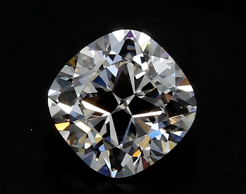 3.27 Carat Cushion Lab Diamond with  Cut Diamond in 14KT  view 1
