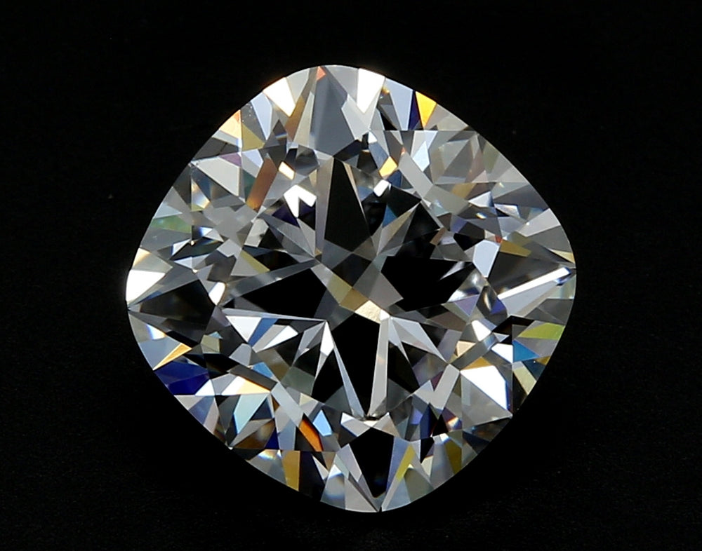 3.04 Carat Cushion Lab Diamond with  Cut Diamond in 14KT  view 1
