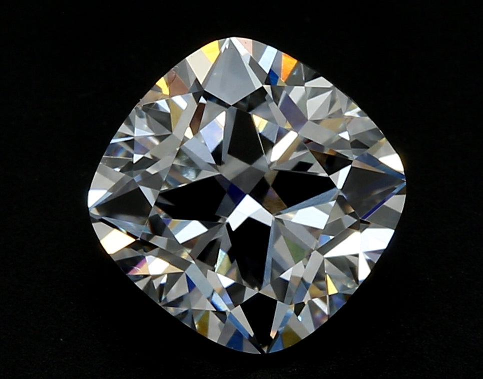 3.04 Carat Cushion Lab Diamond with  Cut Diamond in 14KT  view 1
