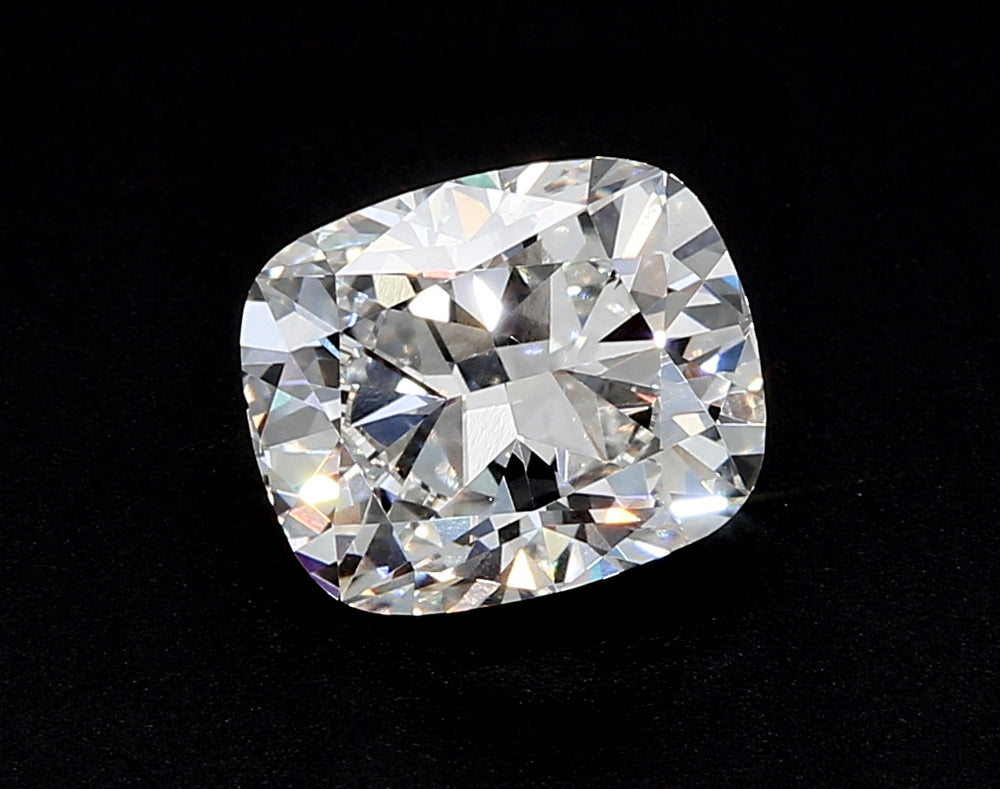 3.03 Carat Cushion Lab Diamond with  Cut Diamond in 14KT  view 1
