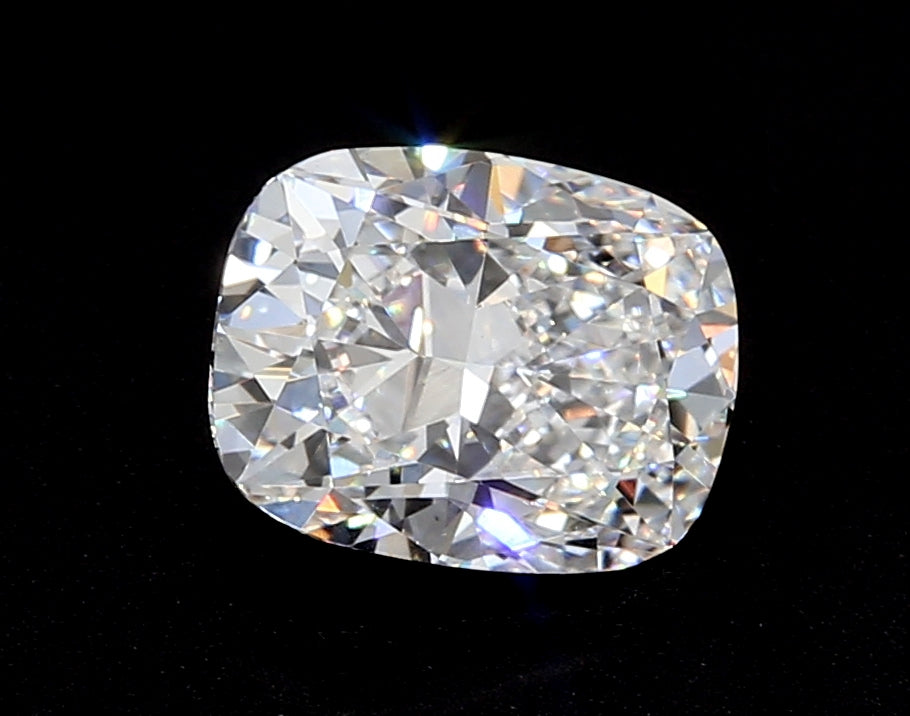 5.09 Carat Cushion Lab Diamond with  Cut Diamond in 14KT  view 1
