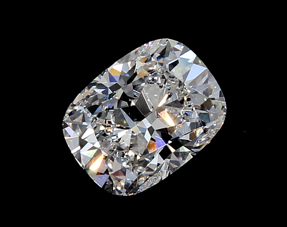 2.87 Carat Cushion Lab Diamond with  Cut Diamond in 14KT  view 1
