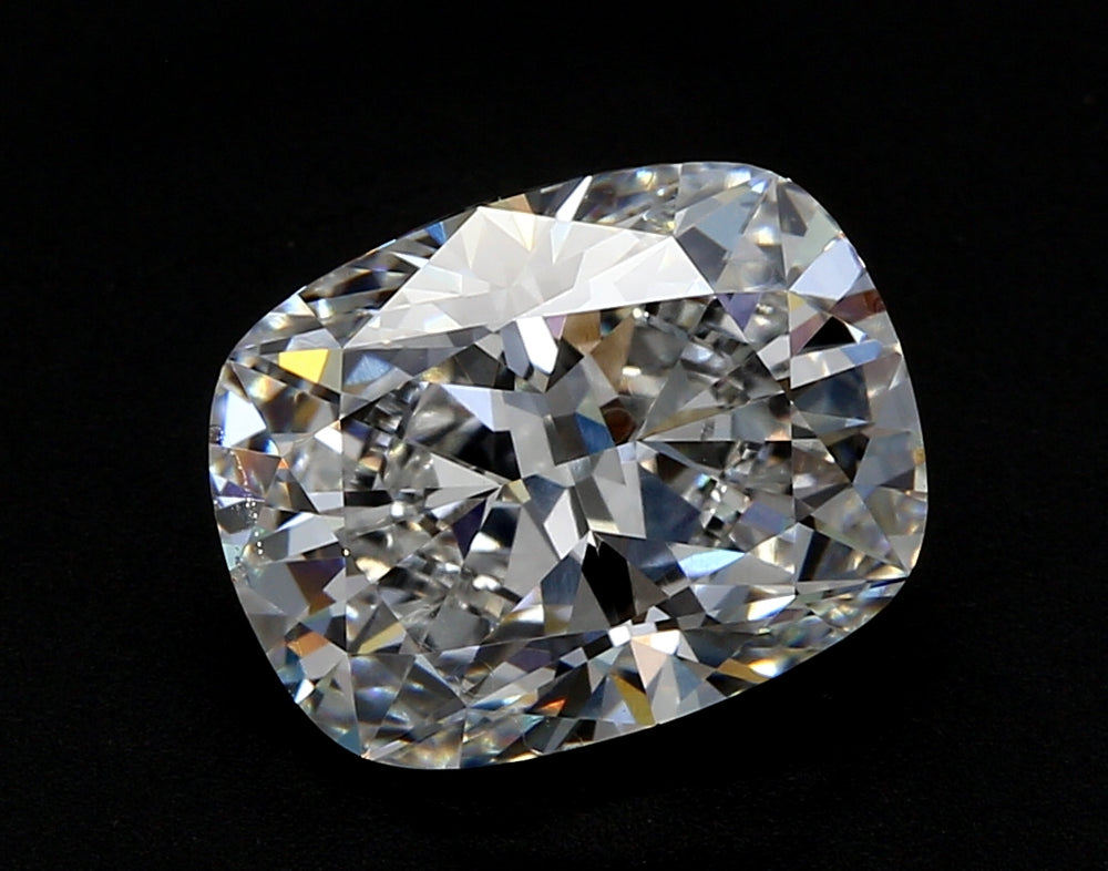 1.49 Carat Cushion Lab Diamond with  Cut Diamond in 14KT  view 1
