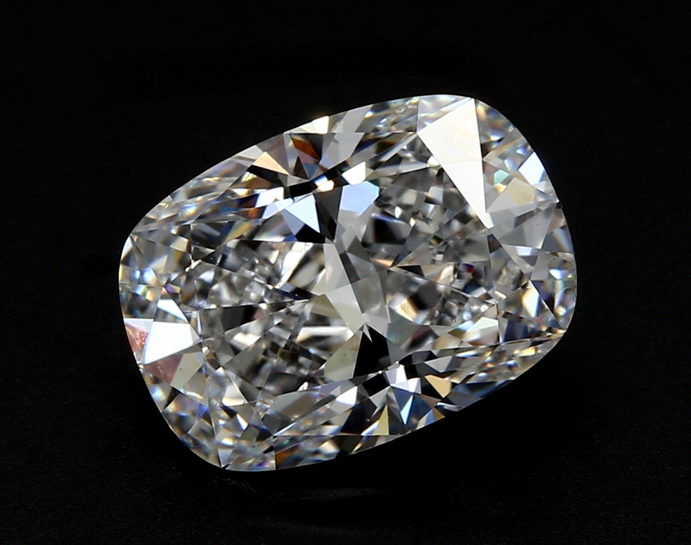 1.5 Carat Cushion Lab Diamond with  Cut Diamond in 14KT  view 1
