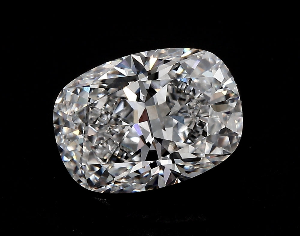 1.97 Carat Cushion Lab Diamond with  Cut Diamond in 14KT  view 1
