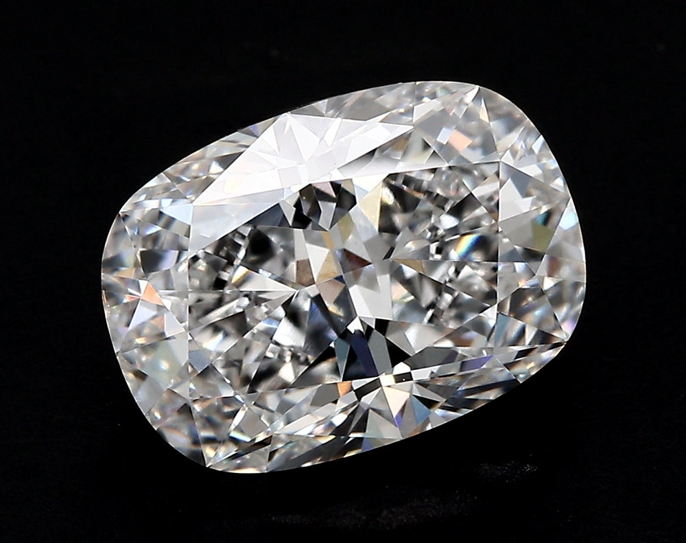 2.01 Carat Cushion Lab Diamond with  Cut Diamond in 14KT  view 1
