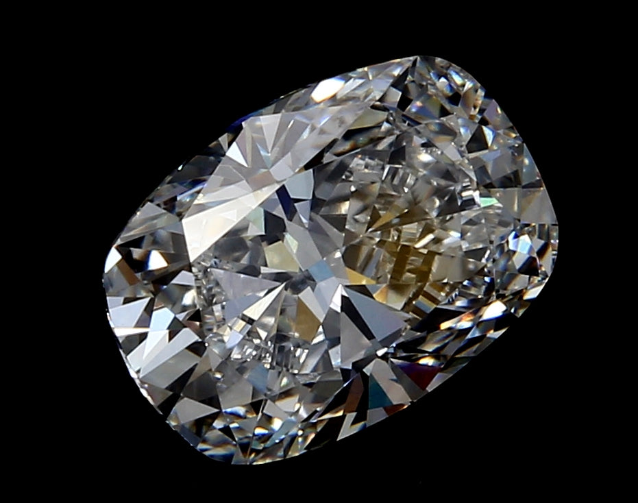 2.39 Carat Cushion Lab Diamond with  Cut Diamond in 14KT  view 1
