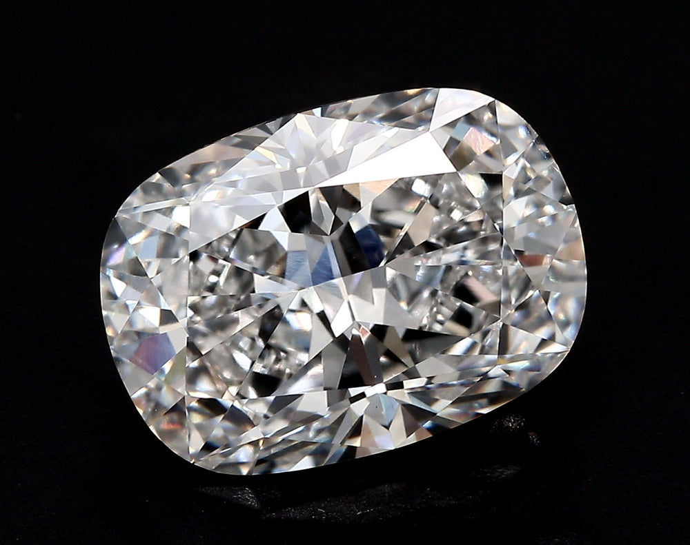 2.8 Carat Cushion Lab Diamond with  Cut Diamond in 14KT  view 1
