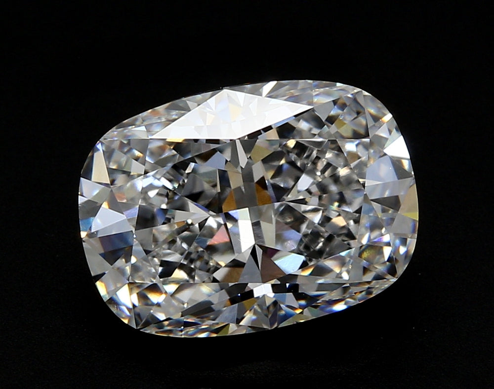 2.19 Carat Cushion Lab Diamond with  Cut Diamond in 14KT  view 1
