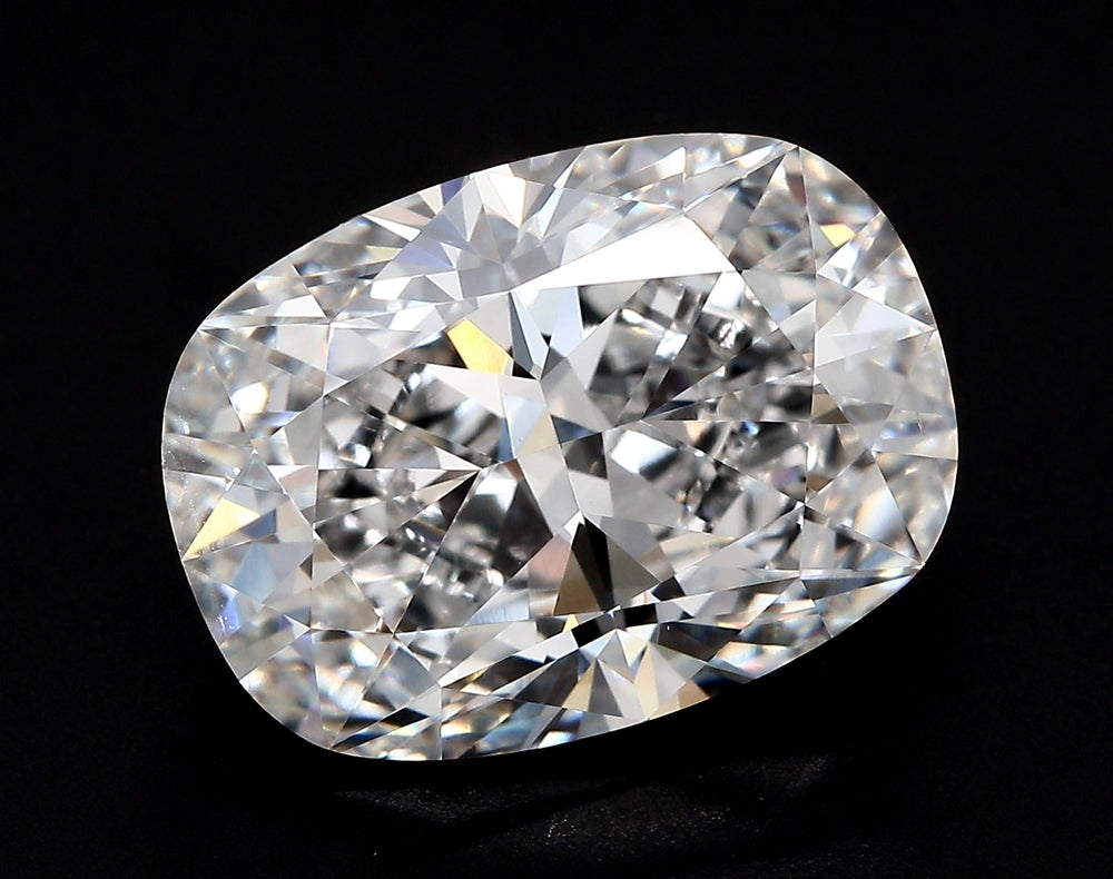 2.53 Carat Cushion Lab Diamond with  Cut Diamond in 14KT  view 1

