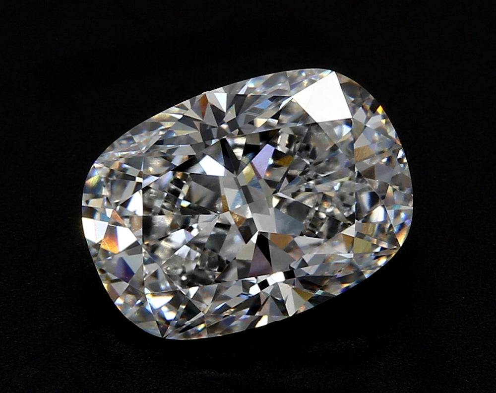 1.97 Carat Cushion Lab Diamond with  Cut Diamond in 14KT  view 1
