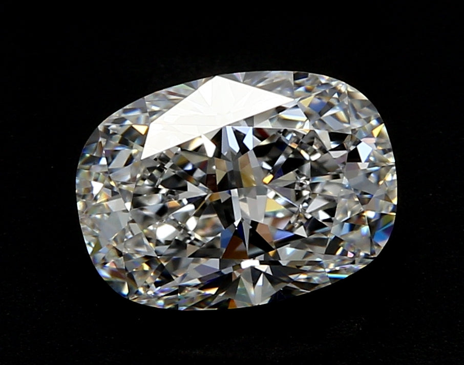1.5 Carat Cushion Lab Diamond with  Cut Diamond in 14KT  view 1
