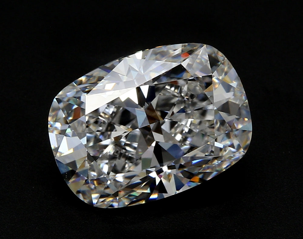 7.1 Carat Cushion Lab Diamond with  Cut Diamond in 14KT  view 1

