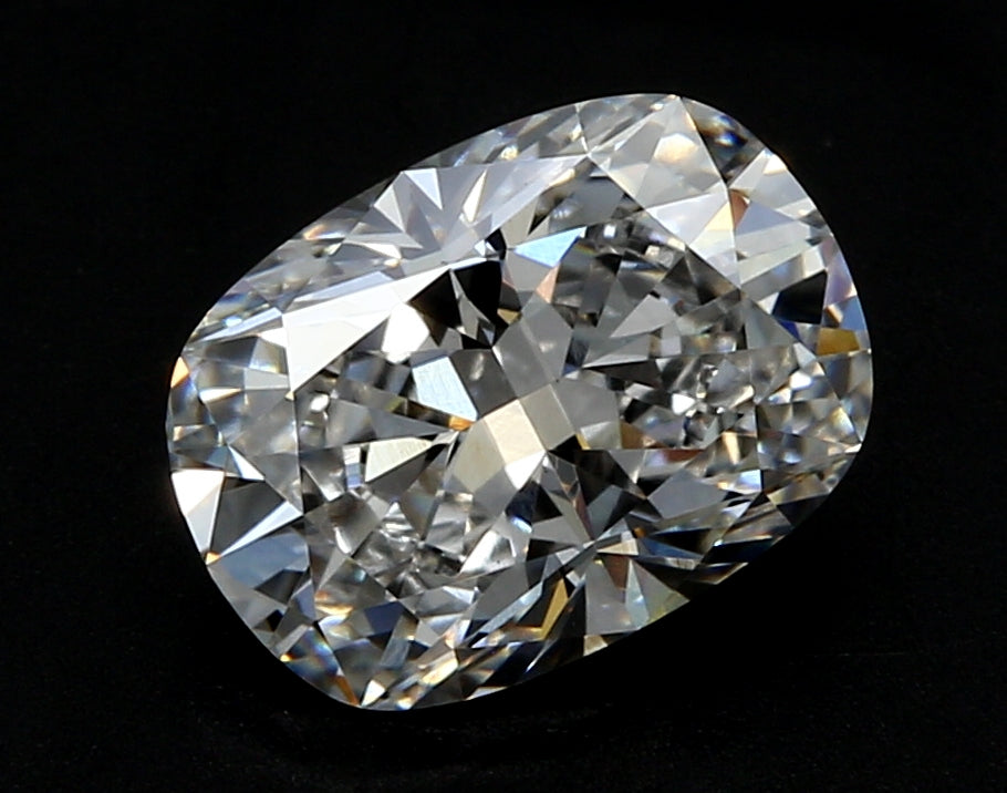 1.03 Carat Cushion Lab Diamond with  Cut Diamond in 14KT  view 1
