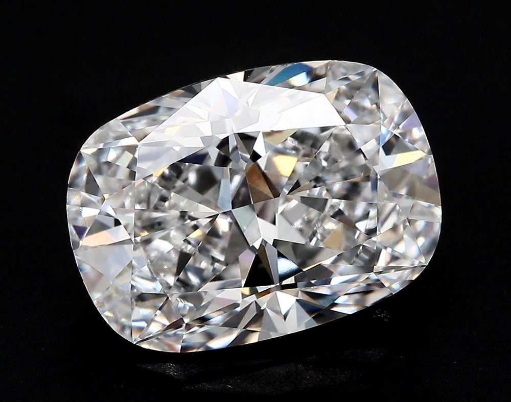 3.09 Carat Cushion Lab Diamond with  Cut Diamond in 14KT  view 1
