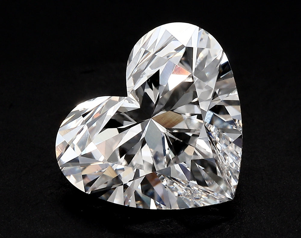 1.51 Carat Heart Lab Diamond with  Cut Diamond in 14KT  view 1
