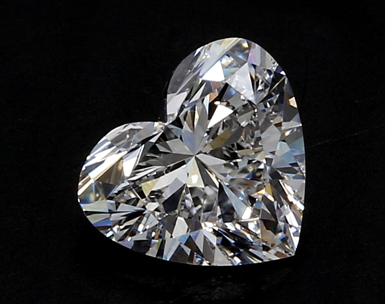 5.03 Carat Heart Lab Diamond with  Cut Diamond in 14KT  view 1
