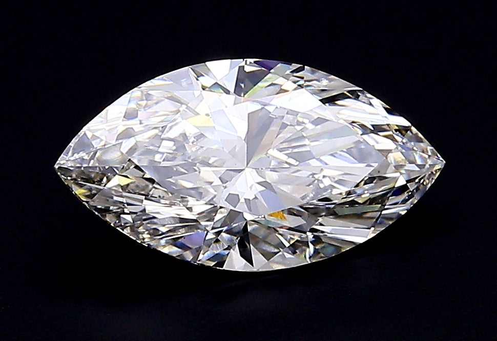 1.67 Carat Marquise Lab Diamond with  Cut Diamond in 14KT  view 1
