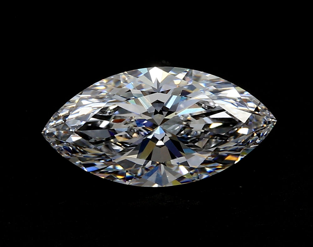 1.51 Carat Marquise Lab Diamond with  Cut Diamond in 14KT  view 1
