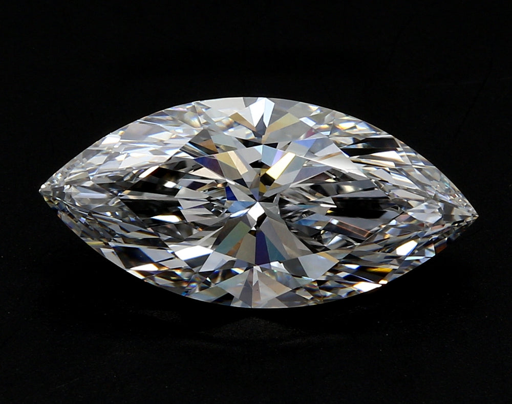 3.27 Carat Marquise Lab Diamond with  Cut Diamond in 14KT  view 1
