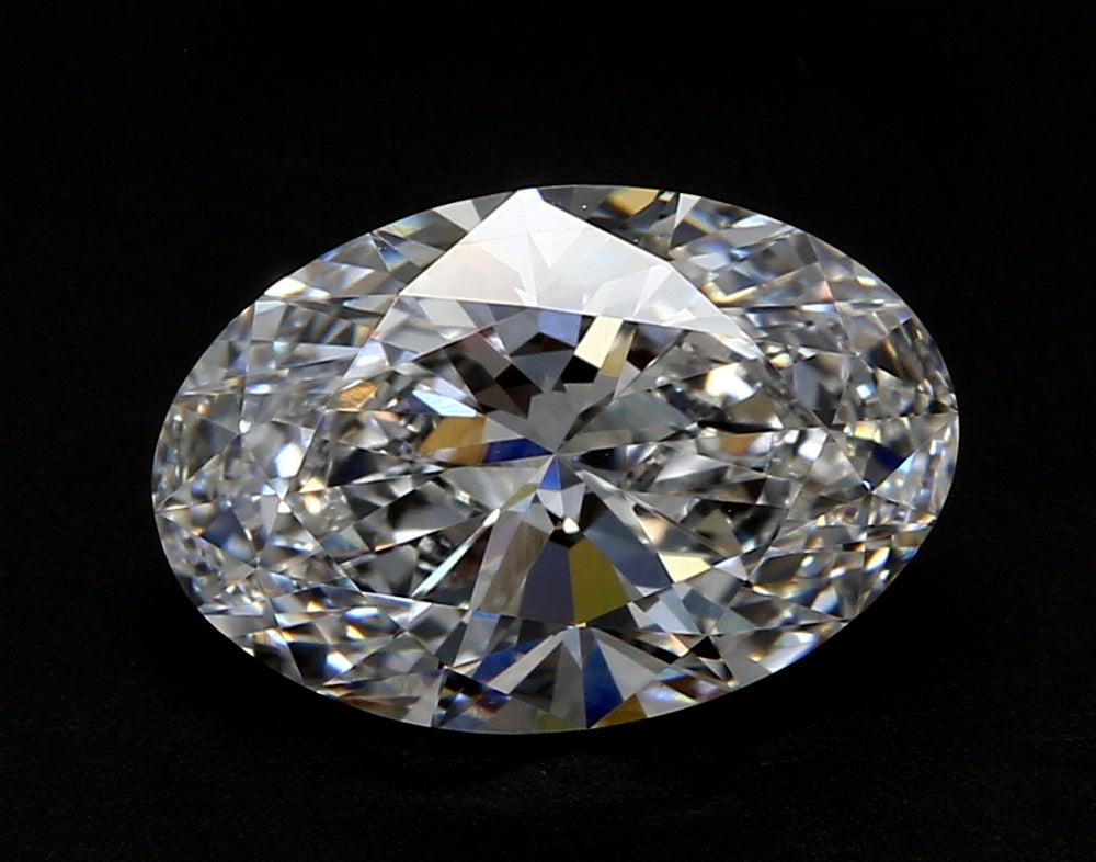 1.31 Carat Oval Lab Diamond with  Cut Diamond in 14KT  view 1
