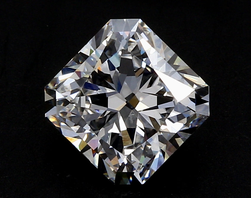 1.51 Carat Radiant Lab Diamond with  Cut Diamond in 14KT  view 1
