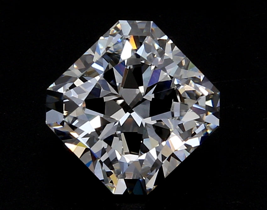 2.26 Carat Radiant Lab Diamond with  Cut Diamond in 14KT  view 1
