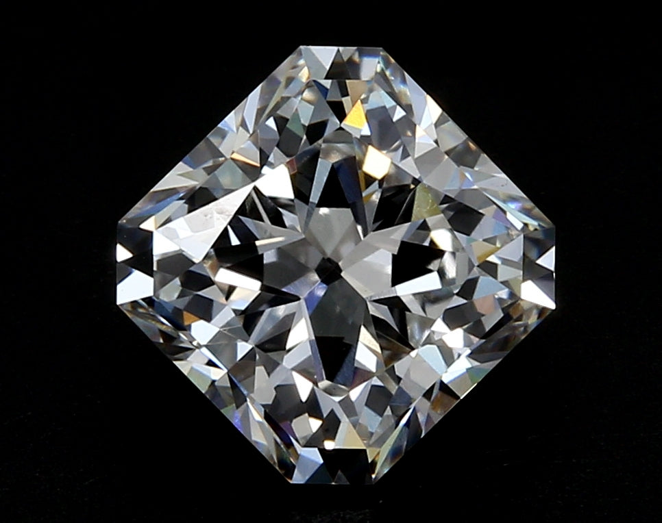 3.02 Carat Radiant Lab Diamond with  Cut Diamond in 14KT  view 1

