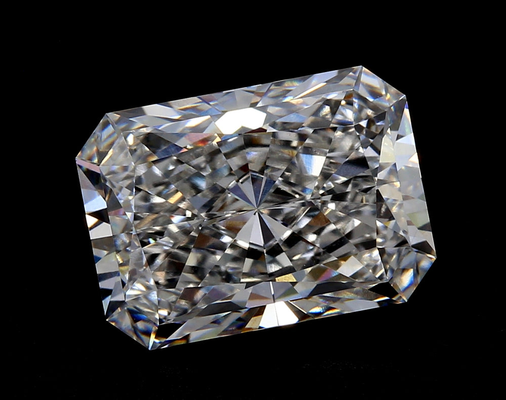 3.01 Carat Radiant Lab Diamond with  Cut Diamond in 14KT  view 1
