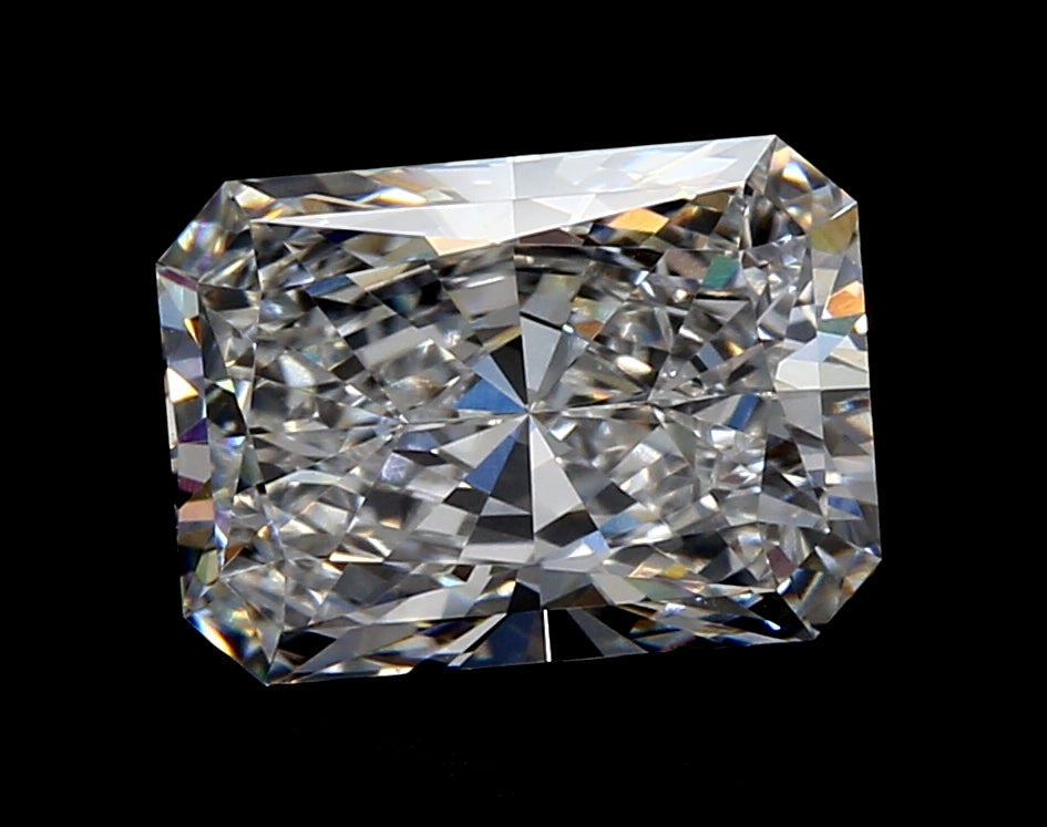 5.1 Carat Radiant Lab Diamond with  Cut Diamond in 14KT  view 1
