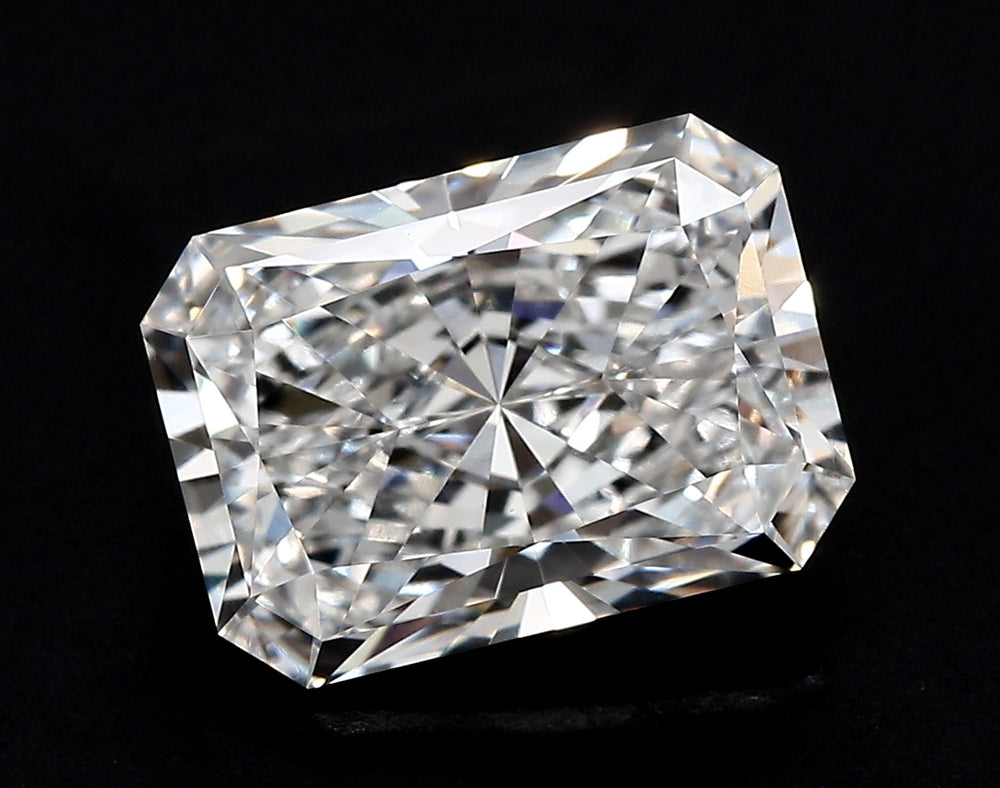 7.47 Carat Radiant Lab Diamond with  Cut Diamond in 14KT  view 1
