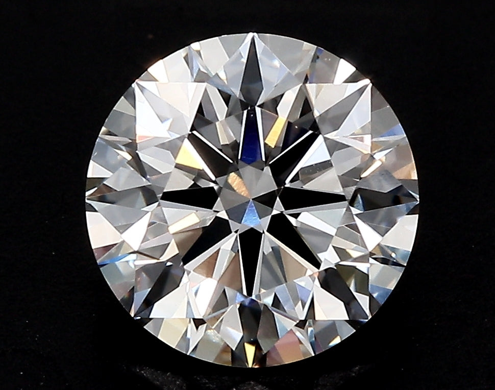 3.95 Carat Round Lab Diamond with  Cut Diamond in 14KT  view 1

