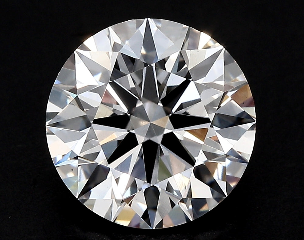2.22 Carat Round Lab Diamond with  Cut Diamond in 14KT  view 1
